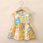 JF T-Pink Flower Color Printed Frock FD6085D